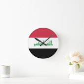 Irakflagge Runde Wanduhr (Zuhause)