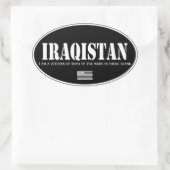 Irakisch Ovaler Aufkleber (Tasche)