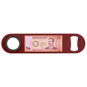 Irakische Dinar mit Saddam Hussein Speed Flaschenöffner