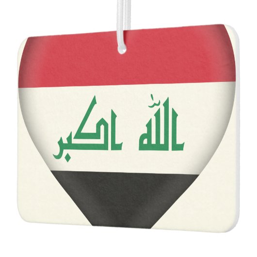 irakische Flagge Autolufterfrischer (Links)