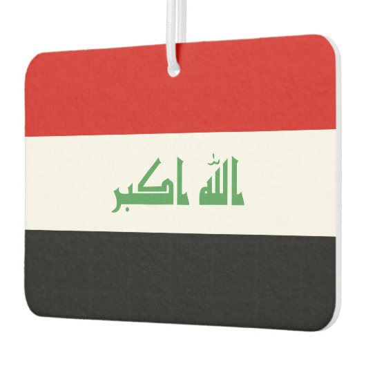 irakische Flagge Autolufterfrischer (Links)