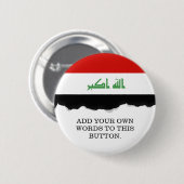 irakische Flagge Button (Vorne & Hinten)