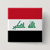 irakische Flagge Button (Vorderseite)