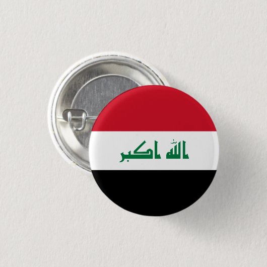 irakische Flagge, Flagge Iraks Button (Vorne & Hinten)