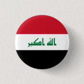 irakische Flagge, Flagge Iraks Button (Vorderseite)