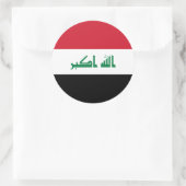 irakische Flagge, Flagge Iraks Runder Aufkleber (Tasche)
