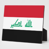 irakische Flagge Fotoplatte (Seite)