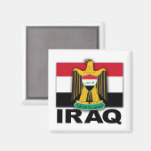 irakische Flagge Magnet (Vorderseite/Rückseite)