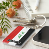 Irakische Flagge Schlüsselanhänger (Vorderseite rechts)