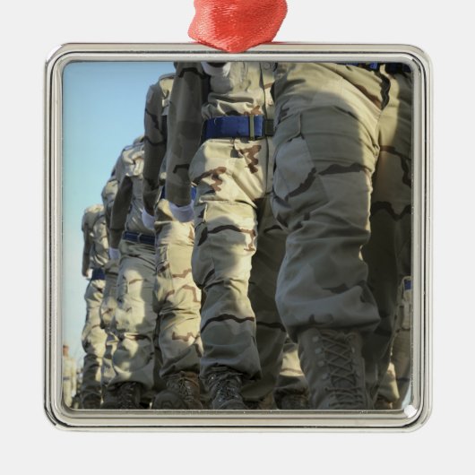 irakische Luftwaffe rekrutiert März Silbernes Ornament (Vorne)