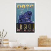 Irakische Staatsbahn Poster (Küche)