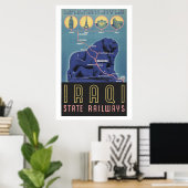 Irakische Staatsbahn Poster (Heimbüro)