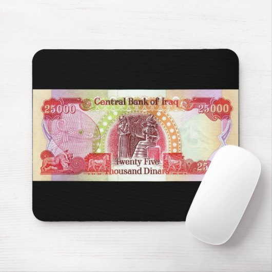 Irakischer Dinar Mousepad (Mit Mouse)