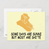 Irakkrieg Postkarte (Vorne/Hinten)