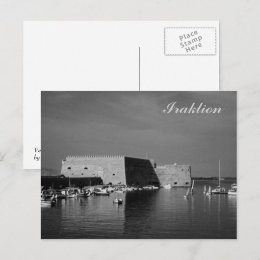 Iraklion Postkarte (Vorne/Hinten)