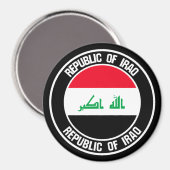 Irakrunde Magnet (Vorderseite/Rückseite)