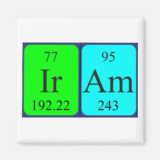 Iram Periodenmagnet Magnet (Vorne)