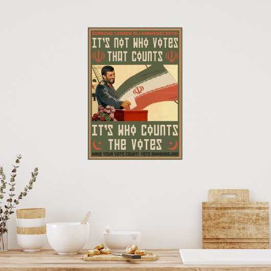 Iran Abstimmung '09 Poster (Küche)