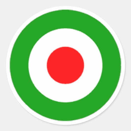 Iran Air Force Roundel Runder Aufkleber (Vorderseite)