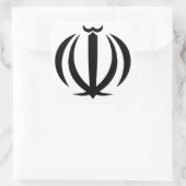 Iran-Emblem Quadratischer Aufkleber (Tasche)