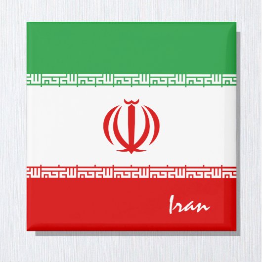 Iran Fahne & Asien Urlaub/Sportfans Magnet