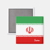 Iran Fahne & Asien Urlaub/Sportfans Magnet (Vorderseite/Rückseite)