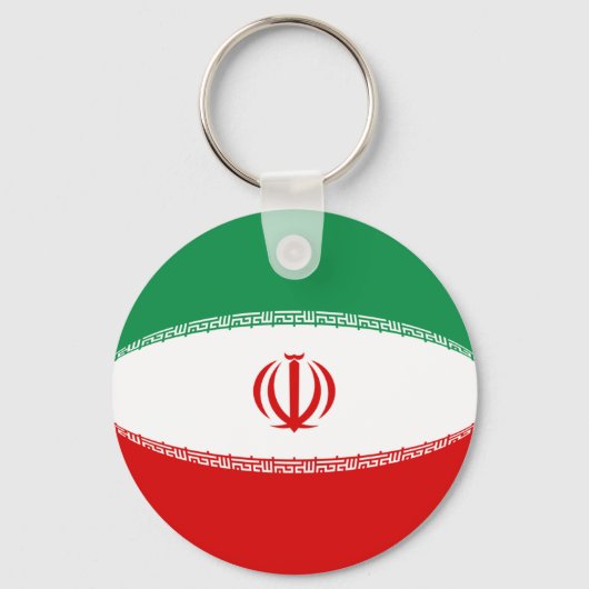 Iran Fisheye Flag Schlüsselanhänger (Vorderseite)