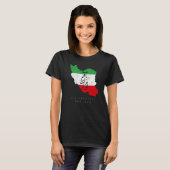 Iran Flag ALL TOGETHER FOR IRAN Farsi calligraphy, T-Shirt (Vorne ganz)