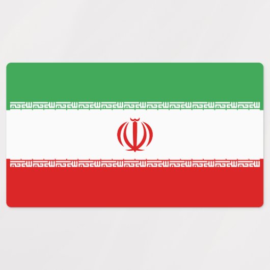 Iran Flag Etiketten (Design 2)