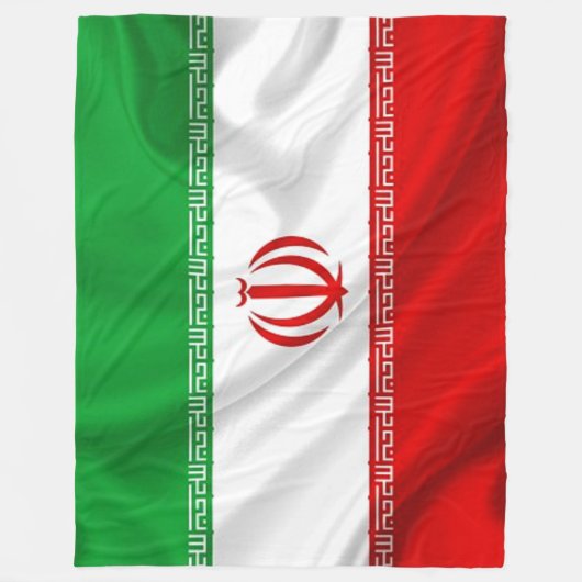 IRAN FLAG FLEECEDECKE (Vorderseite)