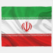 IRAN FLAG FLEECEDECKE (Vorderseite (Horizontal))
