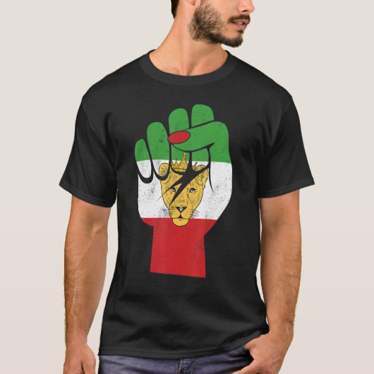Iran flag, Iranian Lion Symbol, Iranian Lioness, F T-Shirt (Vorderseite)