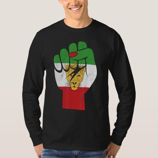 Iran flag, Iranian Lion Symbol, Iranian Lioness, F T-Shirt (Vorderseite)