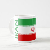 IRAN FLAG KAFFEETASSE (Vorderseite Links)