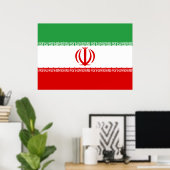 Iran Flag Poster (Heimbüro)