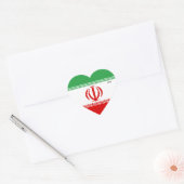 Iran Flag Splendid Patriotic Herz-Aufkleber (Umschlag)
