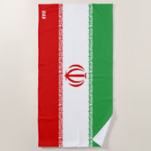Iran Flag Splendid Patriotic Strandtuch (Vorderseite)