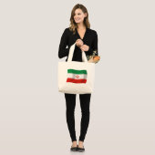 Iran Flag Tote Bag Jumbo Stoffbeutel (Vorderseite (Model))