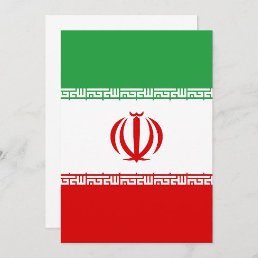 Iran-Flagge (Vorne/Hinten)