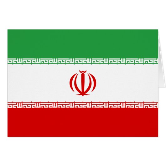 Iran-Flagge (Vorderseite (Horizontal))