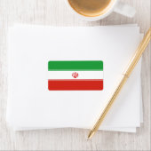 Iran-Flagge Adressaufkleber (Insitu)