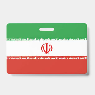 Iran-Flagge Ausweis