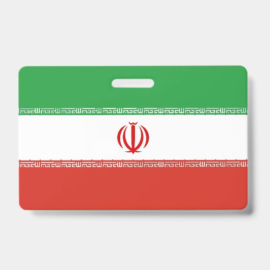 Iran-Flagge Ausweis (Vorderseite)