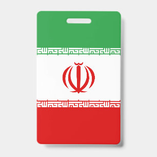 Iran-Flagge Ausweis
