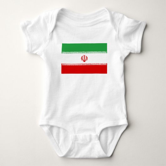 Iran-Flagge Baby Strampler (Vorderseite)