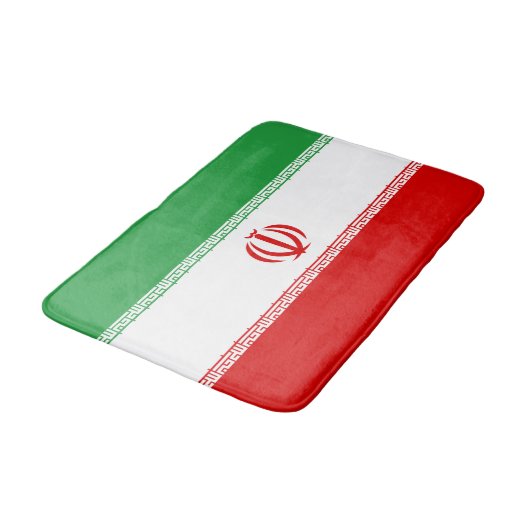 Iran-Flagge Badematte (Schrägansicht)