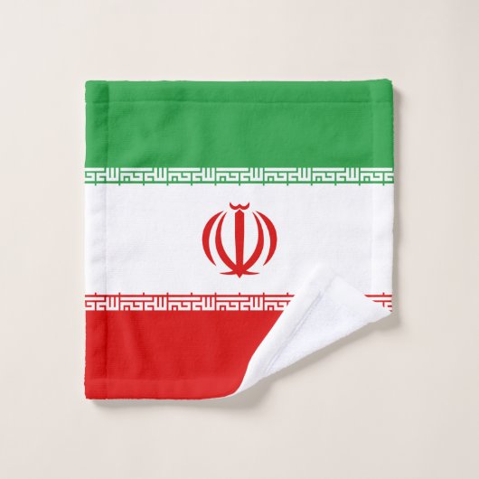 Iran-Flagge Badhandtuch Set (Waschlappen)