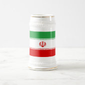 Iran-Flagge Bierglas (Mittel)