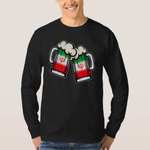 Iran-Flagge-Bierkrug  Cooles iranisches Bier T-Shirt