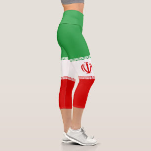 Iran-Flagge Capri Leggings